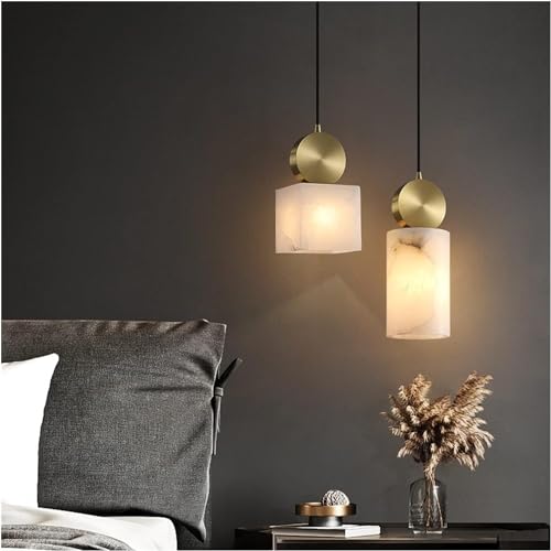 Lustre en cristal marbre et suspensions de chevet design - 3