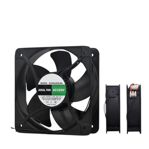 1pcs G20060ha2bl-c axial Flow Fan 65w Cabinet Cooling Fan 20cm Electric Box Exhaust Fan ac220v(G20060ha2bl-c)