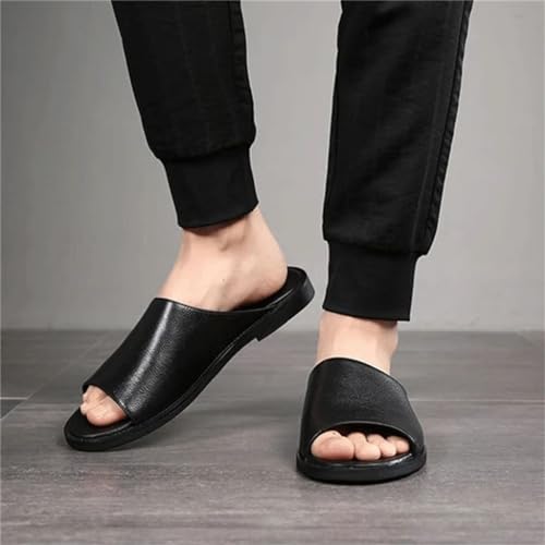 Slippers Home Indoor Slippers Toe Sandals Loafers Flat Shoes Men Flip Flop Slippers(41)3