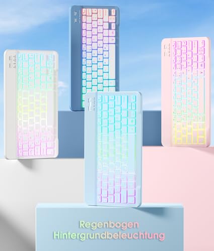 Vobafe Hülle mit Tastatur für iPad A16 11 Generation 2025/10 Gen 2022 10,9" – Ansicht 5