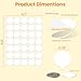 HONIBRA Clear Sticky Tack Adhesive Stick dots- Easy to Peel Clear Double Sided Mounting Putty Stick Tack for Wall Hanging Museum Wax Gel, Balloons, and Festival Decoration