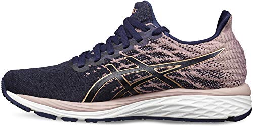 Asics Damen Cumulus 21 Knit Traillaufschuh, Peacoat/Rose Gold, 37.5 EU