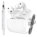 Airpods Pro3 ケース 2025年発売 TPU素材 クリーニング筆付き キーホルダー付き 全面保護カバー 紛失防止 耐衝撃 滑り止め 軽量 キズ防止 magsafe対応 ワイヤレス充電対応 LED状態可視 クリア