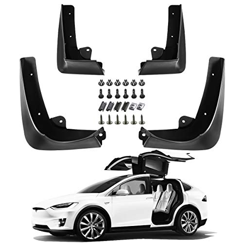A-Premium Mud Flaps Splash Guards for Tesla Model X 2016-2020 Front and Rear