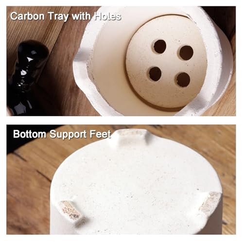 Réchaud à charbon de bois pour la préparation du thé en plein air