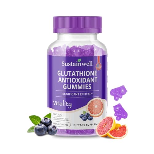 SustainWell Liposomal Glutathione Supplement, 500 mg Per Serving Pure L Glutathione, Phospholipid...