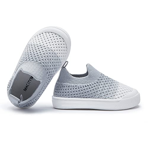 Bmcitybm Baby Walking Shoes First Boy Girl Walker Infant Sock Tennis Mesh Sneakers Breathable 6 9 12 18 24 Months Grey Size 18-24 Months Toddler thumb #3