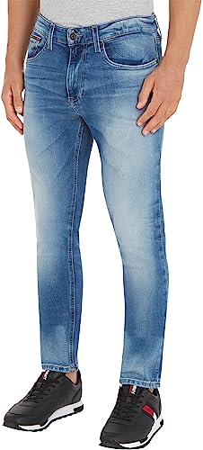 Tommy Jeans Herren Jeans Hose Austin Slim Tapered Stretch, Blau (Wilson...
