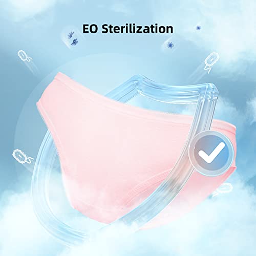 Image of 20 /10 /5 Pack Women's Disposable 100% Cotton Underwear Ladies Briefs Panties for Travel Hotel Spa Hospital Stays Emergencies