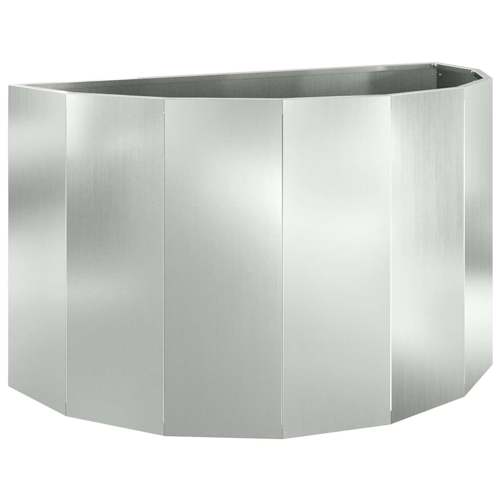vidaXL Planter Silver 90 x 45 x 50 cm Galvanised Steel