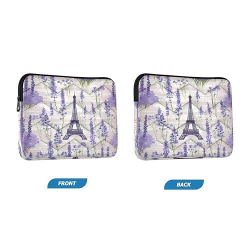 Funda para portátil 13-14 pulgadas impermeable flores lavanda miniatura 2