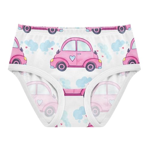 Cute Pink Cars Hearts Toddler Girls's Underwear 2T 202c1302