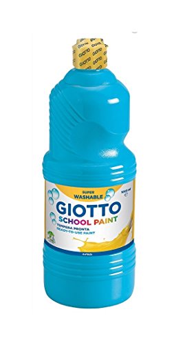 GIOTTO SCHOOL PAINT 500ML CYAN