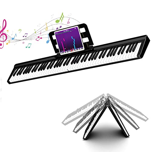Piano pliant portable 88 touches avec pédale de sustain et sac de transport - Les Beatles, Paul McCartney, John Lennon, RIngo Starr, George Harrison Piano pliant portable 88 touches avec pédale de sustain et sac de transport