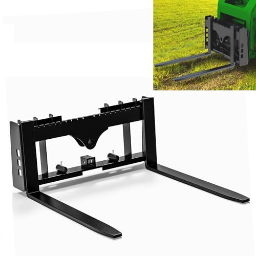 4000lbs Skid Steer Pallet Fork Attachment, 45