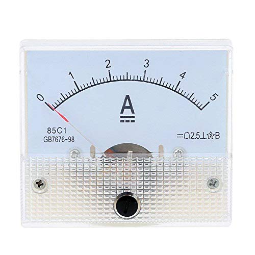 Image of DC 5A Analog Current Panel 85C1-A Amp Ammeter Gauge Meter 2.5 Accuracy for Auto Circuit Measurement Tester