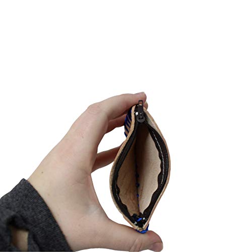 Needzo Hanging Around Monkey Kids Coin Bag, Assorted Mexican Leather Girls Change Purse with Zipper Closure, 4.5" x 3"4