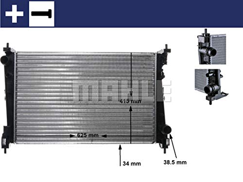 8MK 376 754-221 HELLA Radiatore motore Alette di raffreddamento saldate, Cambio automatico a