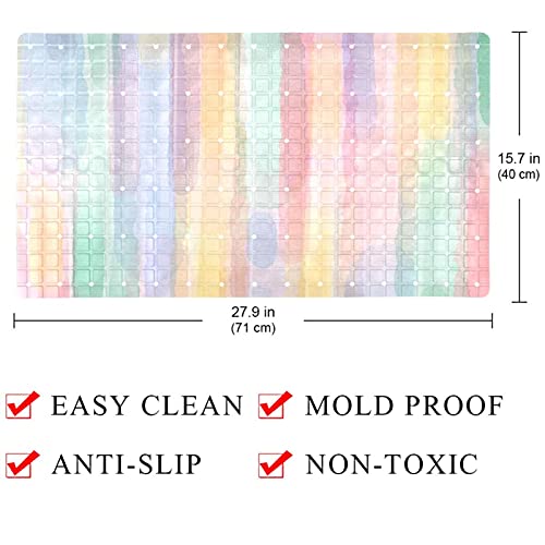 Tapis de baignoire antidérapant aquarelle 40x70 cm Bennigiry