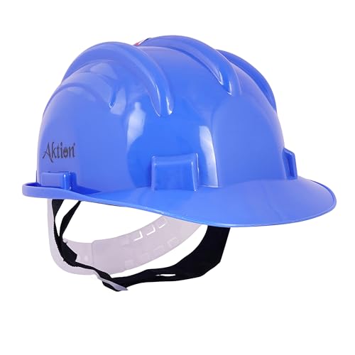 Image of Aktion AK H11 BLU Safety Helmets Nape Type, IS 2925:1984 Color: Blue, Pack of 10