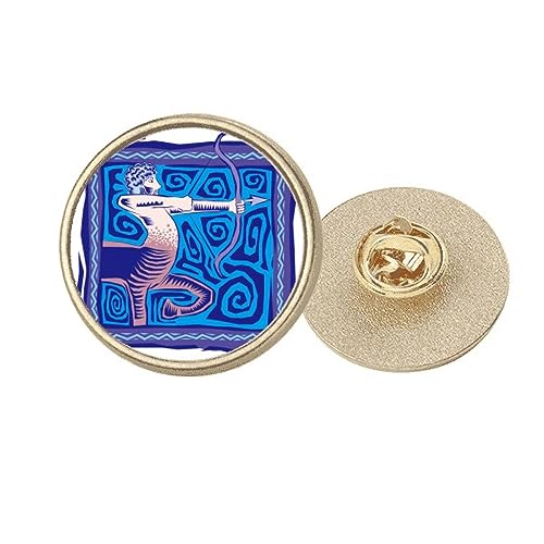 Broche Sagittaire dorée pour personnaliser un vêtement trop simple