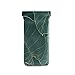 susiyo Natural Green Leaves Glasses Case Portable Microfiber PU Leather Soft Sunglasses Bag Eyeglasses Pouch Holder Squeeze Top for Women Men