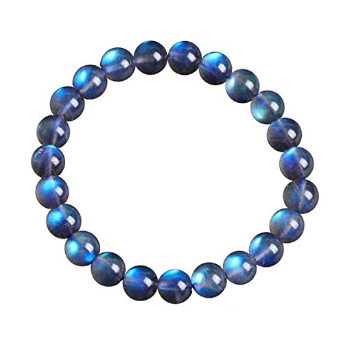 Bracelet labradorite naturelle perles rondes 8mm pour sublimer votre style quotidien
