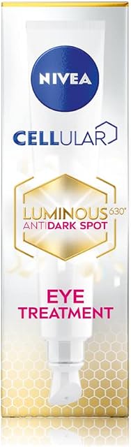 NIVEA Cellular LUMINOUS 630 Anti-Dark Circles Eye Treatment Cream (15ml), Eye Cream for Dark Circles with Hydrating Formula, Made with Caffeine and Hyaluronic Acid