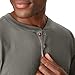 Hanes mens Beefy Long Sleeve Three-button Henley Shirt, Pebblestone Crossdye, 3X-Large US