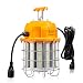 LEONLITE High Bay LED Temporary Work Light Fixture, 8400Lm, 5000K Daylight, 60W (550W Equiv.), IP65 Dust & Waterproof, 5 Year Warranty, Stainless Steel Guard, Plug-n-Play, DLC & UL-Listed