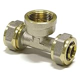 16er Schraubfitting - T-Stück mit Innengewinde für Aluverbundrohr 16x2