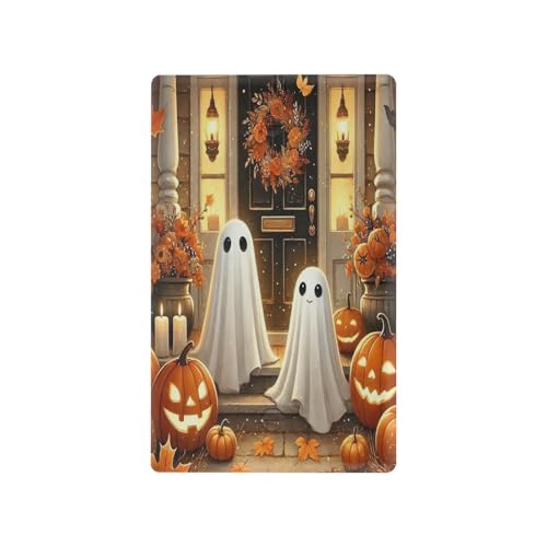 Halloween Pumpkins Orange Light Switch Cover Decorative Receptacle Outlet Wall Plate Guard Plastic Outlet Covers for Living Room Home Decor Kitchen (Unused Outlet Cover)