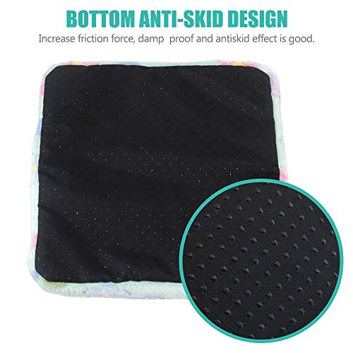 Image of HOMEYA Small Animal Pet Bed, Sleeping House Habitat Nest for Guinea Pig Hamster Hedgehog Rat Chinchilla Hideout Bedding Snuggle Sack Cuddle Cup Cage Accessories with Removable Washable Mat (Blue)