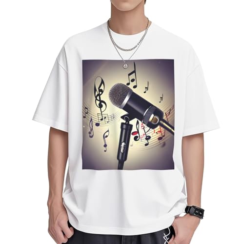 T-shirt musique femme coupe ample anti-transpiration en coton doux