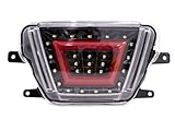 F1 Style 4th Functions Multifunction Red Exterior Lights Accessories - Reverse/Brake/Running Fog Light Bumper Kit Compatible With 2020+ Toyota Supra with Black Base/Clear lens/Red Bar