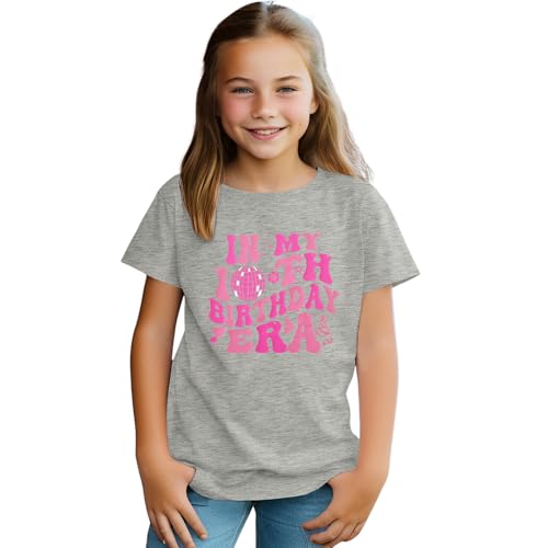in My 10th Birthday Era Shirt 10 Year Old Birthday Tshirt 10th Girls Birthday Outfit Girls Ten Bday Party Tee Tops