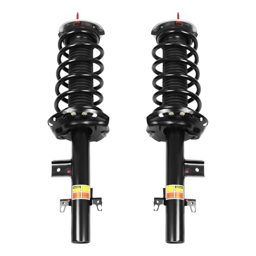 Jecoupoon 2PCS Rear Shock Absorber Struts Assembly Compatible with Freelander 2 LR2 L359 2008-2015 Left Right Suspension Kit with Coil Spring LR031668 LR005573