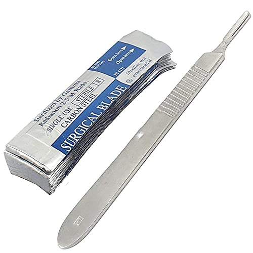 Disposable Scalpel Blades No. 10 With Handle – Suitable For Dermaplaning, Crafts Instruments/Equipment Pack Of 20 By G.s Online Store #TOP21