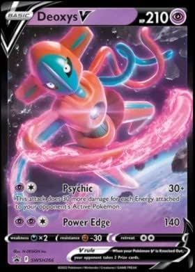 Pokemon - Deoxys V - SWSH266 - Black Star Promo - Holo Foil