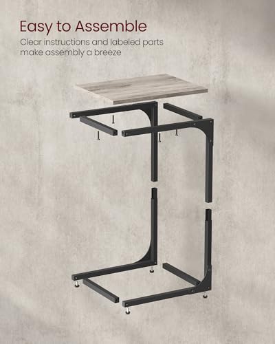 VASAGLE C-Shaped End Table, Small Sofa Side Table with Metal Frame - image 7