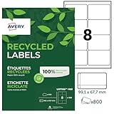 FORMAT COMPACT ET POLYVALENT - Leur taille de 99,1 x 67,7 mm est idéale et compatible avec les imprimantes laser et jet d'encre, garantissant une impression nette de vos adresses.