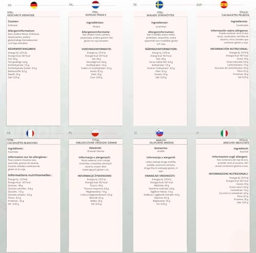 Wholefood Earth Blanched Peanuts - GMO frei - Vegan - Milchfrei - Ohne Zusatz von Zucker, 1 kg