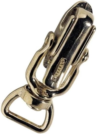 Snap 370, Marine Bronze Panic Snap with Safety Lock, Quick Release Hook for Leashes, Horse Tack and Marine Use, Non-Jamming Connector for Mud, Ice and Outdoor Conditions