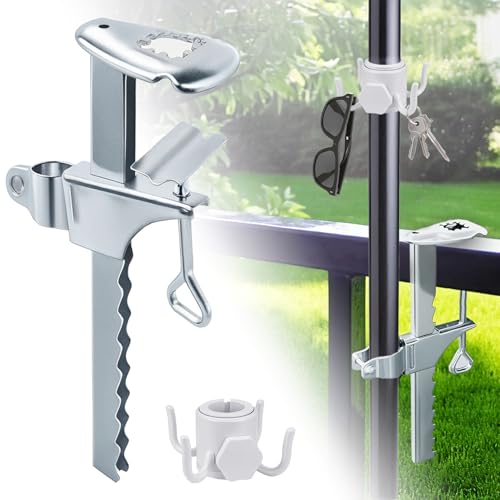 Sonnenschirm Halterung Balkon, Sonnenschirmhalter Balkongeländer Verlängerte Clip, Verzinkter Stahl, Sonnenschirmständer mit Aufhängehaken, Klemmbereich 0-20cm, für Terrassen, Sonnenschirm, Gartenzaun Sonnenschirm Halterung Balkon, Sonnenschirmhalter Balkongeländer Verlängerte Clip, Verzinkter Stahl, Sonnenschirmständer mit Aufhängehaken, Klemmbereich 0-20cm, für Terrassen, Sonnenschirm, Gartenzaun