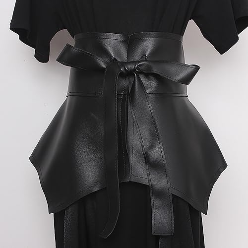 Hrtesus Peplum Belt For Women, Leather Peplum Decorative Belt, Wrap Around Cummerbund Corset Waistband3