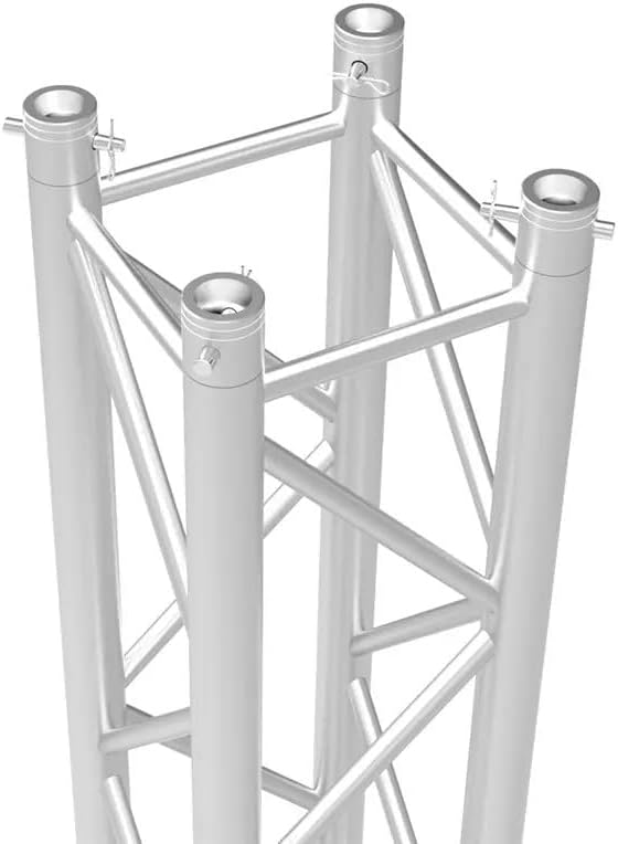 Monoprice 12in x 12in Heavy-duty 2in Spigoted Truss - With Hardware, 1.5 Meter (4.92 Feet) -Stage Right