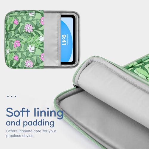 Image of Dadanism 9-11 inch Tablet Sleeve Bag Carrying Case for iPad (A16) 11th Gen 11 inch, iPad 10th Gen 10.9 inch Air 5 /4, iPad Air M4 /Pro 11 inch, iPad 9 /8 /7th, Galaxy Tab A11+ Plus 11 inch, Remarkable 2 10.3 inch,Papaver Rhoeas