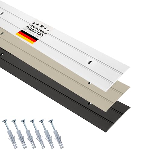D-TACK Übergangsprofil Alu zum Schrauben inkl. Schrauben & Dübel | Breite 37 mm | Länge 1 m | Silber | Flache Übergangsschiene | Übergangsleiste aus eloxiertem Aluminium D-TACK Übergangsprofil Alu zum Schrauben inkl. Schrauben & Dübel | Breite 37 mm | Länge 1 m | Silber | Flache Übergangsschiene | Übergangsleiste aus eloxiertem Aluminium