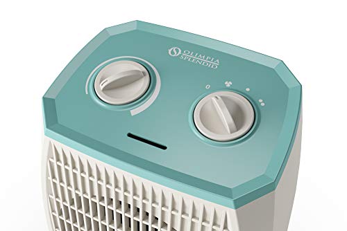Olimpia Splendid 99292 Warm Pop A ventilatorkachel, 2000 W, aquamarijn, 21 x 14,3 x 25,1 cm, 1 kg - Afbeelding 4