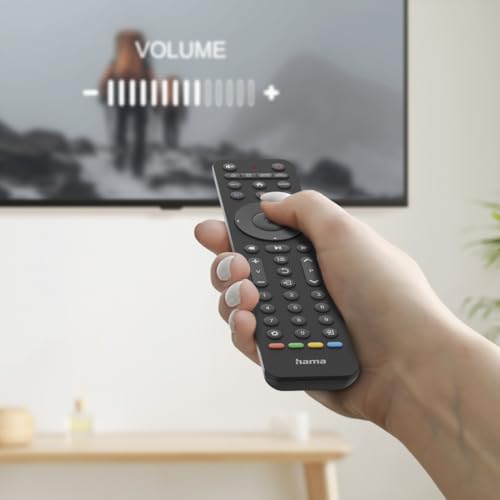 Hama Mando a Distancia Universal Infrarrojo para TV, hasta 8 Dispositivos, Función de Aprendizaje, Tecla de Streaming, Preprogramado, Compatible con Smart TV LG/Samsung/Sony/Hitachi/TCL/Philips - imagen 7